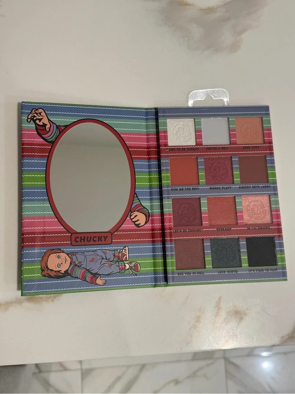 Chucky Halloween eyeshadow palette